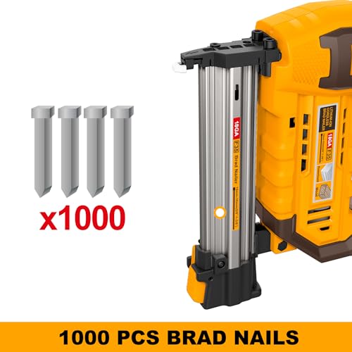 Image of INGCO 20V Cordless Brad Nailer, 3 Nails /s, Electric Nailer Gun, 1000 PCS Brad Nails, With 1Pcs 2.0Ah Battery And Charger, Packed by Carrying Case