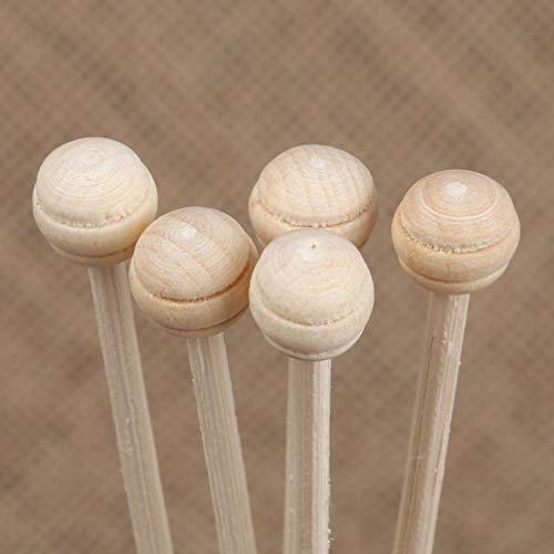 10 unidades de varillas de difusor de aroma de ratán y madera miniatura 4