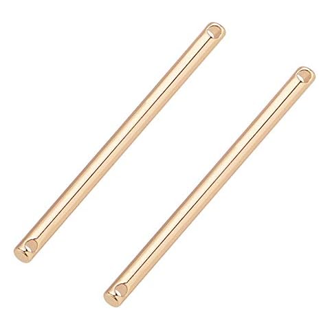 BENECREAT Conectores de Eslabones de Barra Chapados en Oro 18K Cover