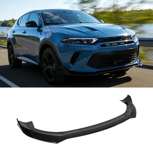 Front Bumper Lip Spoiler for Dodge Hornet GT R/T 2023 2024 2025 2026 V2 Style ABS Front Lip Splitter 3Pcs Body Kit Car Exterior Accessories (Glossy Black)