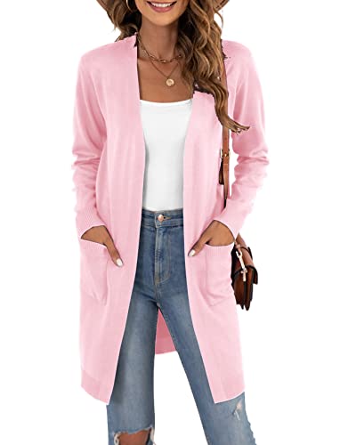 Image of VIISHOW Women's Classic Cardigans Long Sleeve Open Front Casual Knit Cardigan Sweaters Coat Soft Outwear