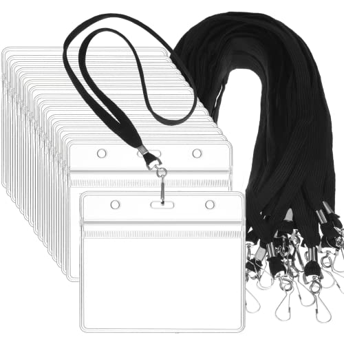 Porte-badge plastique transparent fini les déchirures avec ce lot de 100 cordons étanches