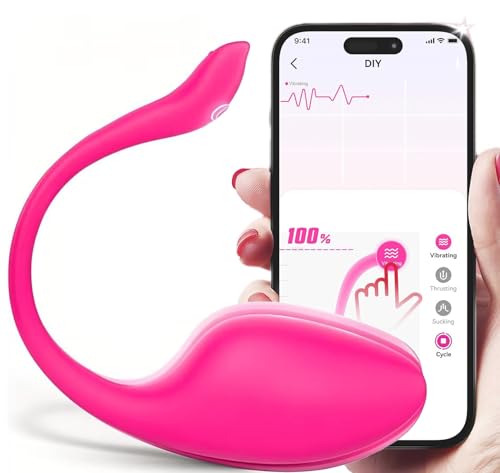APP Long Distance Remote Control Pelvic Floor Trainer with Waterproof Silicone | Quiet Powerfull | USB Chargeable | 360 Flexible