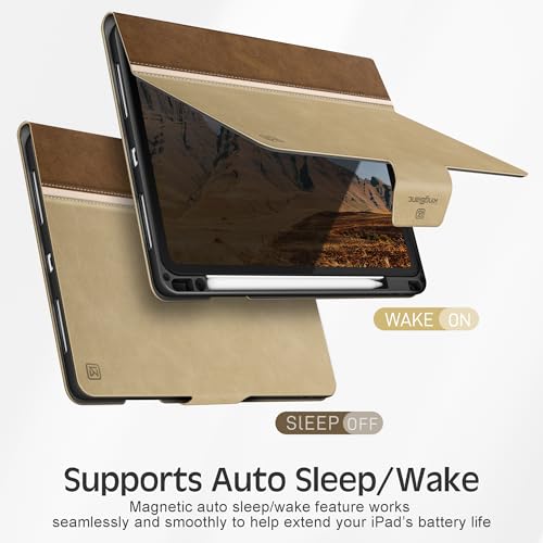 iPad Air 13 M4 étui cuir support crayon housse multiposition - 5
