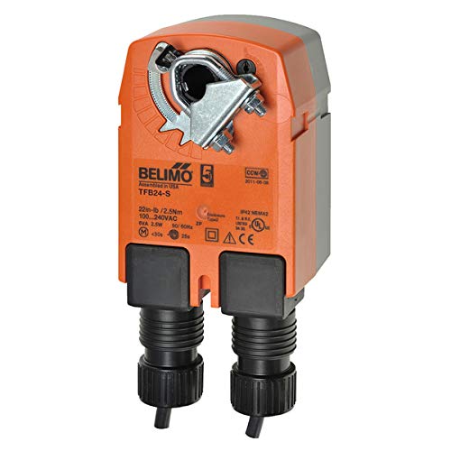 BELIMO TFB24-S 18 in-LB, 24 VAC/DC, Damper Actuator, ON/Off, Spring Return