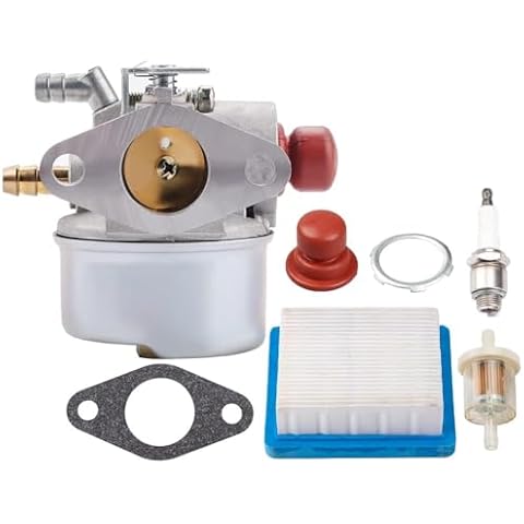 Venseri 640025 640025C OHH55 OHH60 Carburetor for Tecumseh OH195EA TVM195 OHH45 OHH50 OHH55 OHH60 OHH65 5.5HP 6HP Engine Lawn Mower Go Kart Motor Replace 640004 640014 640025B 640117B Cover