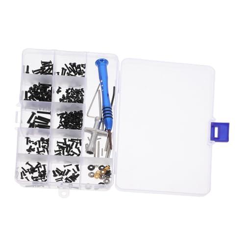 SOLUSTRE Rc Car Maintenance Kit Full Screws Bolt Nuts Set Wrench Set Tool Box for Rc Car Repair