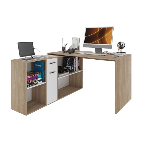 Questa scrivania è in grado di adattarsi perfettamente a qualsiasi ambiente, il suo design elegante e contemporaneo, si integra splendidamente sia negli spazi di lavoro che nelle stanze dei bambini