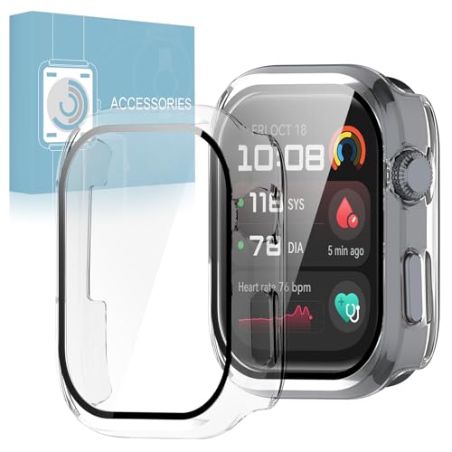 �y2���g�zHUAWEI WATCH D2 �p �P�[�X �K���X�t�B���� ��̌^ HUAWEI Watch D2 �ی�J�o�[ �S�ʕی� �ϏՌ� �����ߗ� �w��h�~ �t�F�C�X�J�o�[�Z�b�g�i�N���A�j