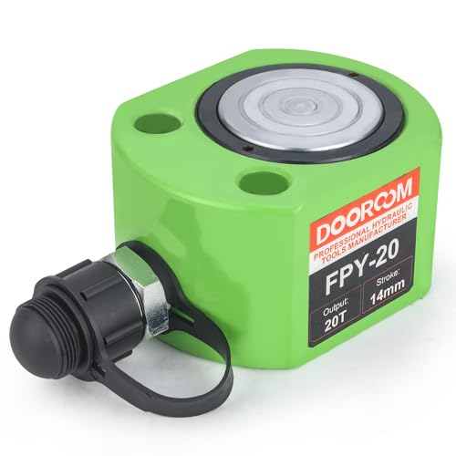 Image of 20T Low Profile Hydraulic Jack Power Kit, 0.51 inch Stroke Acting Lifting Cylinders Industrial Portable Mini Porta Power Ram Jack Multi-Acting Lifting Cylinders