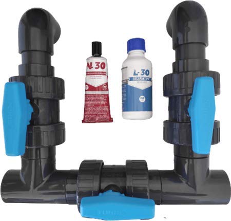 Kit by Pass 50 mm Complet pour Pompe à Chaleur ou électrolyseur au sel