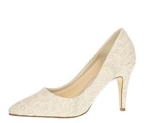 Rainbow Club Rainbow Club Brautschuhe Giverney - Damen Pumps Satin Spitze
