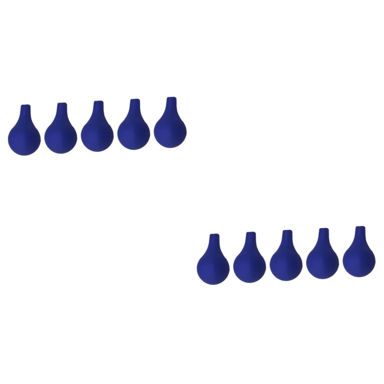 FUNOMOCYA 20 Pcs Droppers Pipettes Dropper Silicone Cap Lightbulbs Blue