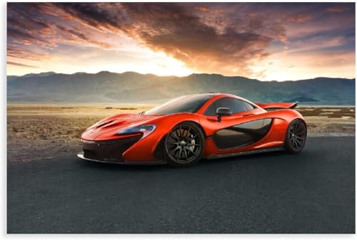 NIUZWED McLaren P1 sports car poster - McLaren car canvas