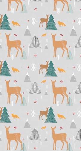 Store enrouleur 130x240cm perméable sans perçage motif cerf Tulup - 8