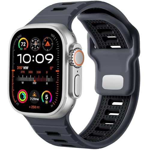 JUNENTER �X�|�[�c���v�o���h�AApple Watch Ultra 2/Ultra �o���h �����Y 49mm 45mm 44mm 42mm �p�A�V���R�����[�v�����X�g���b�v IWatch �V���[�Y SE 9 8 7(E) �ɑΉ�
