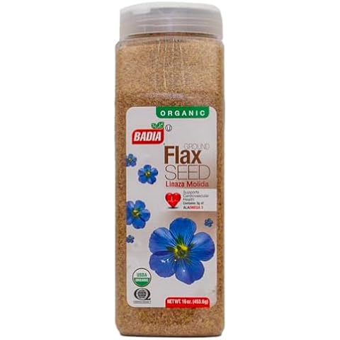 Badia Organic Flax Seed, Ground, 16-Ounce Cover