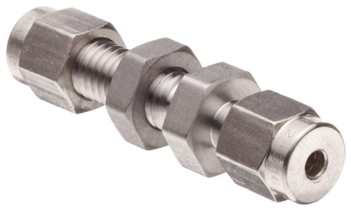 Flash Deals - 80% OFF Parker A-Lok 8BC8-316 316 Stainless Steel Compression Tube Fitting, Bulkhead Union, 1/2" Tube OD