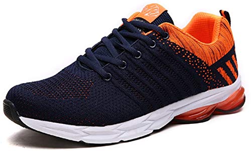 Zapatillas Running para Hombre Aire Libre y Deporte Transpirables Casual Zapatos Gimnasio Correr Sneakers Verde 39-45