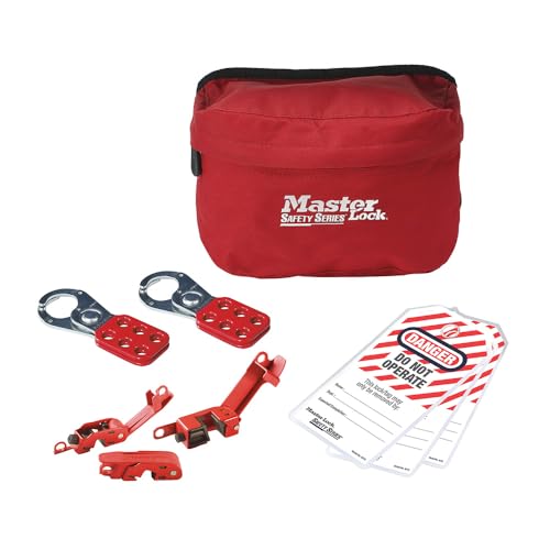MASTER LOCK Electrical Lockout Kit,Red,Cloth Case