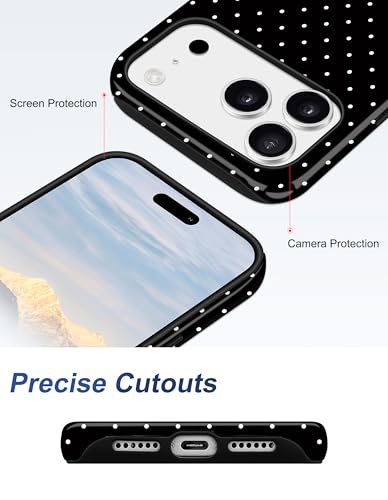 Coque de téléphone magnétique à pois pour iPhone 17 Pro Max - 5