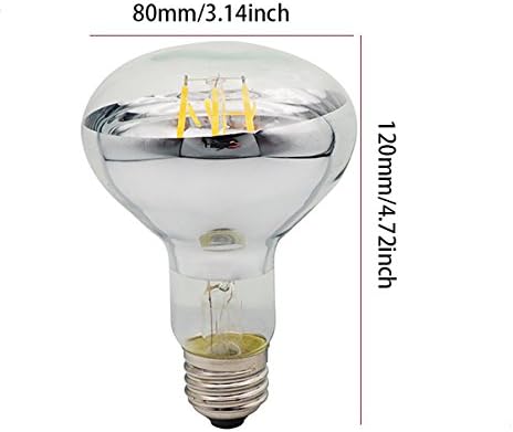 Miniatura 2 de Paquete de 1 bombilla de filamento LED R80BR30, bombilla reflectora de luz de inundación de 4 W, base E26, blanco cálido 2700 K, equivalente a 40 W,