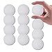 Huryfox Door Stopper Wall Protector-Silicone Doorknob Shield-12 Pack Self-Adhesive Door Bumper (White, 2" x 2" x 0.5")