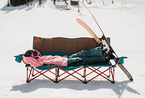 Image of Kelty Lowdown Couch - 3 Person Capacity Camping Chair, Extra Large and Sturdy Bench for Campsites, Soccer Games, and Backyard Parties