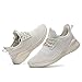 Womens Walking Running Shoes Lightweight Breathable Slip on Fashion Casual Sneakers Mesh Work Trainers Zapatos de Mujer Beige
