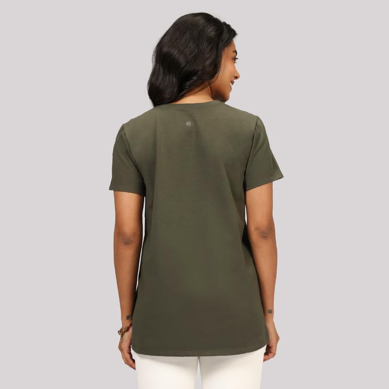 Image of BlissClub Women The Last Tee - Boyfriend tee | Women's t-Shirt | Sleeves | Hip Covering | Cotton Tee