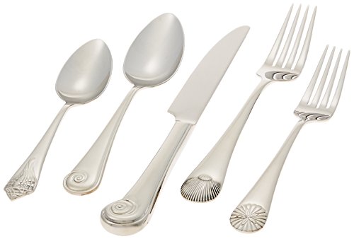 Reed & Barton Seashell 5pc Flatware Place Setting, 5 Piece, Silver