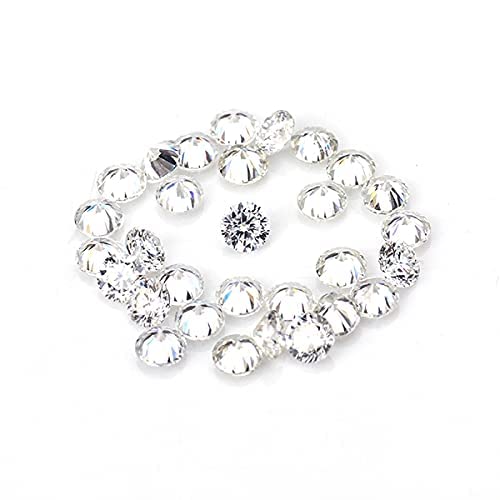 1CT, GRA Certified Lab Grown Moissanite stone AAA+ VVS, DEF, Brilliant Cut Polished diamond Size Range 0.70mm to 4.75mm, Round Shape for Jewelry Making, Engagement, Ring Gift, Xmas, Birthday, Surprise, Valentine’s (3.40MM)