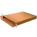 BOX USA 5 Pack of Side Loading Corrugated Cardboard Boxes, 36' L x 5' W x 48' H, Kraft, Shipping, Packing and Moving