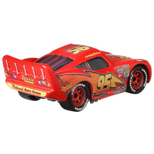 Mattel Auswahl Fahrzeuge Racing Style | Disney Cars | Die Cast 1:55 Auto, Typ:Lightning McQueen Rust-Eze Sign, CDXV59 – Ansicht 5