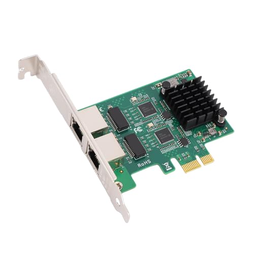 Carte Réseau Double Port Gigabit RJ45 Denash avec contrôleur I210AT pour PC