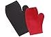 rubber grooming glove - burgundy