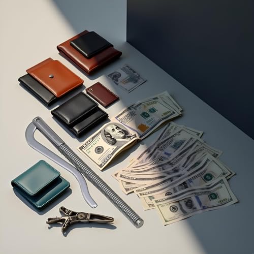 1Pc Black Metal Bifold Money Clip Bar Wallet Replace Parts Spring Clamp Cash Holder,Wallets,Card Cases and Money Organizers Accessories3