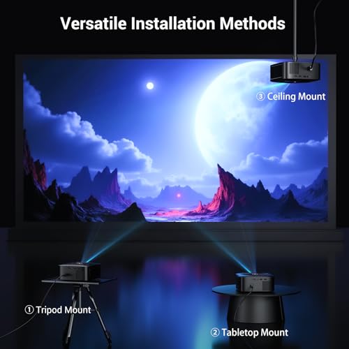 1500 ANSI Official Licensed Google TV Smart Projector, HAPPRUN 4K Full HD Home Theater with Auto Focus, Dolby Sound, Wi-Fi Bluetooth, Built-in Apps, Compatible with Phone & PC, Indoor & Outdoor Use 1500 ANSI Official Licensed Google TV Smart Projector, HAPPRUN 4K Full HD Home Theater with Auto Focus, Dolby Sound, Wi-Fi Bluetooth, Built-in Apps, Compatible with Phone & PC, Indoor & Outdoor Use - Image 9