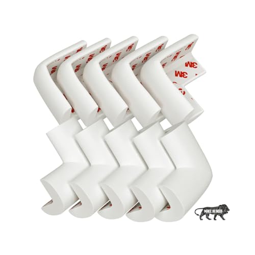 Image of Kids Station Baby Proofing Corner Protector for Kids Safety, Made in India Rubber Edge for Sharp Furniture Edges and Corners, A Baby Safety Product (Corner Guards, 10 Pcs, L- Shape, Off-White)