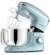 CHeflee Stand Mixer,600W 6+P With 6.5QT Stainless Steel Bowl,Dough Hook, Wire Whip & Beater,for M...