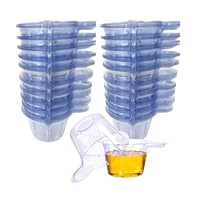 LNGJIN 200 Stück 40ml Urinprobenbecher aus Kunststoff, Urinprobenbecher, Urin Becher, Urinbecher Probenbecher, Transparente Urin Becher für den, für Ovulationstest, PH-Test und Schwangerschaftstest