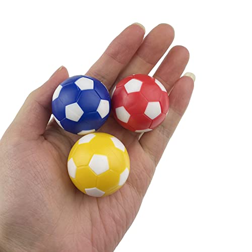 Miokun 12 Pieces 36mm Foosball Balls Table Football Soccer Replacement Balls with Storage Bag (12, Multicolour Pentagon, 36mm) - Thumbnail 7