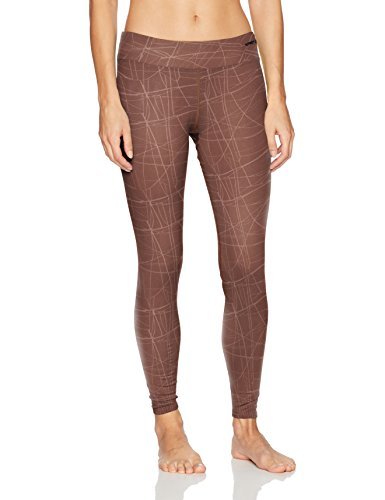 Hot Chillys Women's MEC EMB/Print Tights, Cocoa, Medium