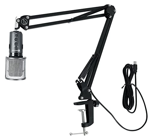 Rockville Rock-Stream PRO USB Microphone Recording Mic+Audio Technica Boom Arm