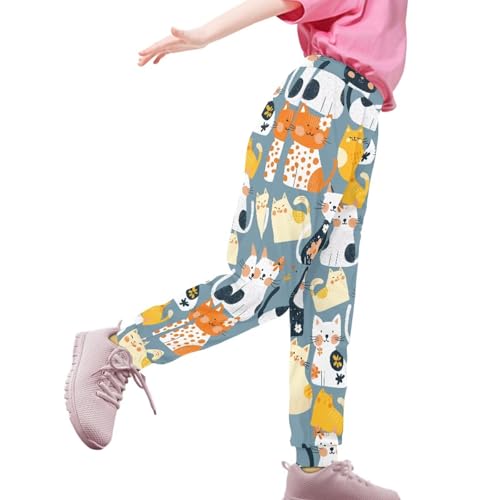 Girls' Joggers Pants High Waisted Sweat Pants Boys Sweatpants with Pockets4