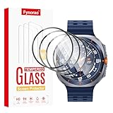 Paquete de 4 protectores de pantalla para Samsung Galaxy Watch Ultra de 47 mm, pel�cula de vidrio templado, 9H, impermeable, pel�cula protectora de vidrio, pel�cula transparente, antiara�azos