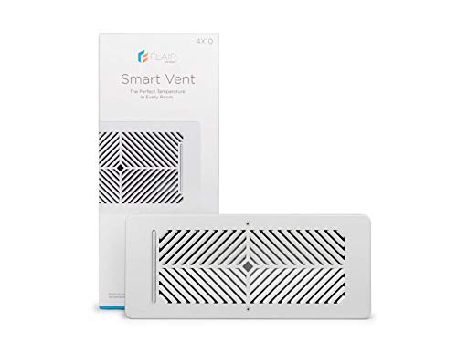 Flair Smart Vent, Smart Vent for Home Heating and Cooling. Compatible with Alexa, Works with ecobee, Honeywell Smart thermostats, and Google Assistant. Requires Flair Puck. (4" x 10")