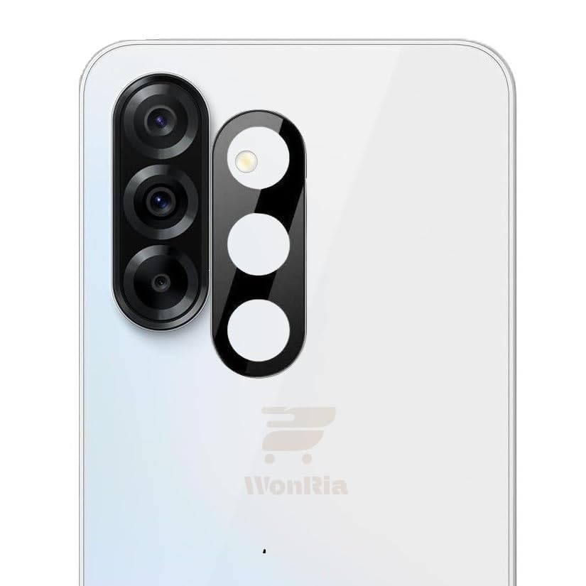 Image of WonRia [1+1 Matte Tempered Glass Compatible with Samsung A56 5G with 3D Camera Lens Protector Glass Edges to Edge Screen Guard Protector - (Pack of 2)