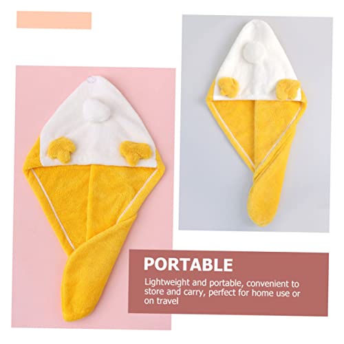 Cabilock Chapéu De Lã Coral Para Cabelo Seco Touca De Banho Para Cabelo Touca De Dormir Touca De Sec