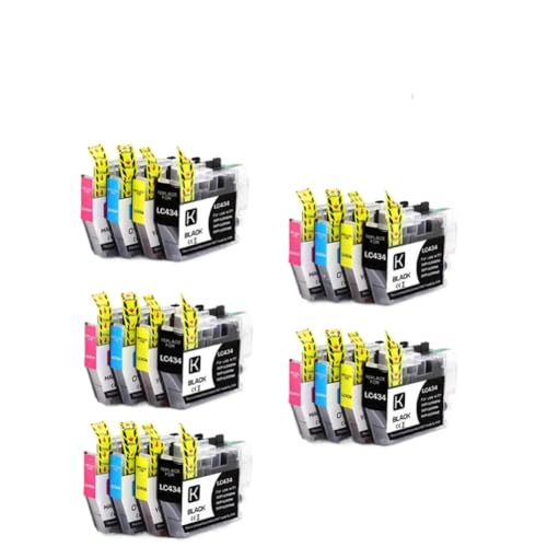 Cartouche d'encre compatible DCP J1200DW LC434XL jet d'encre couleur pack de 5